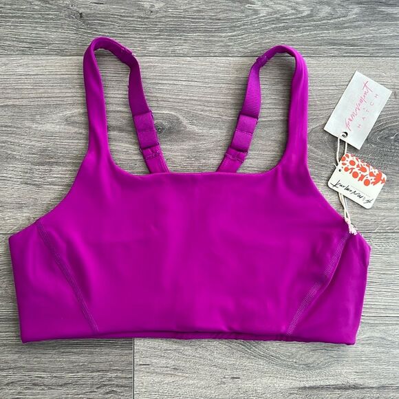 Free People Movement x HATCH Never Better Maternity Bra Small Square Neck Purple - Picture 4 of 9